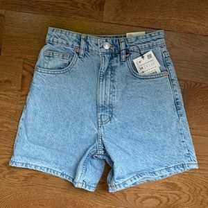 zara mom fit shorts